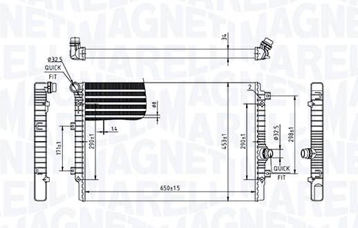 Articolo 1690C - RADIATORE VW CADDY (SAB) 2.0 TDI - SKODA -