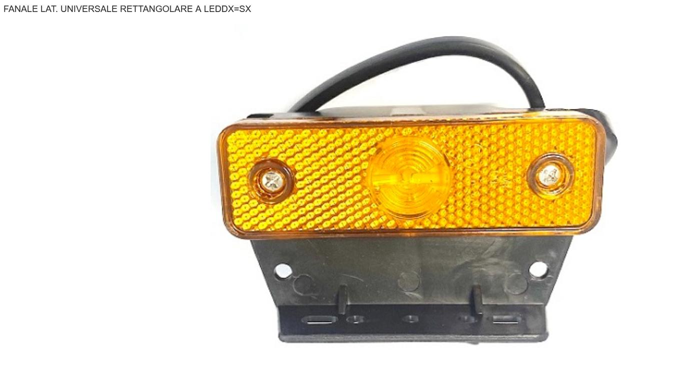 Articolo 2VCBS - FANALE LATERALE DX-SX UNIVERSALE RETTANGOLARE A LED