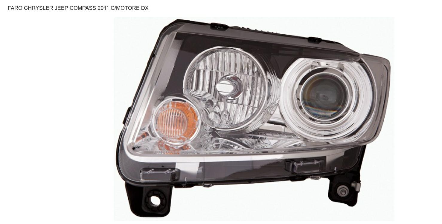 Articolo 3H38H - FARO DX C/MOTOR ELETTR JEEP COMPASS 01/11> PARAB INT CROM
