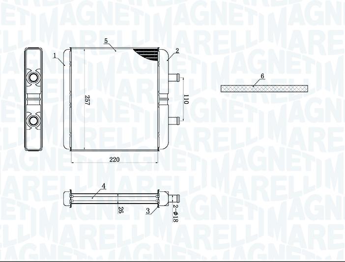 Articolo 4Y6NB - SCAMBIATORE DI CALORE  IVECO DAILY III