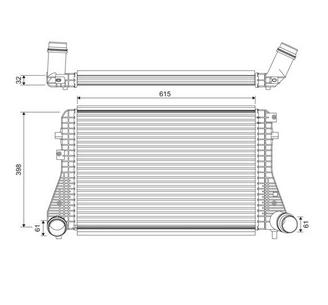Articolo 6B048 - INTERCOOLER VOLKSWAGEN GOLF Golf VI Beetle Jetta 2.0 TDi 2005