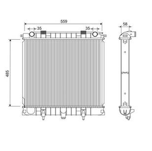 Articolo 6V835 - RADIATORE LAND ROVER RANGE ROVER