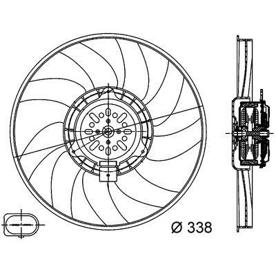 Articolo 7HB2M - VENT RAD  REFR/COND  AUDI A4 RIGHT