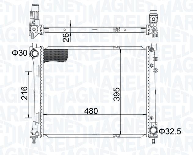 Articolo 8D3H2 - RADIATORE LANCIA YPSILON (312_)