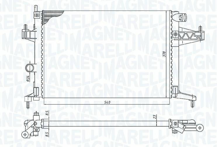 Articolo 8FZC2 - RADIATORE OPEL CORSA C (X01)