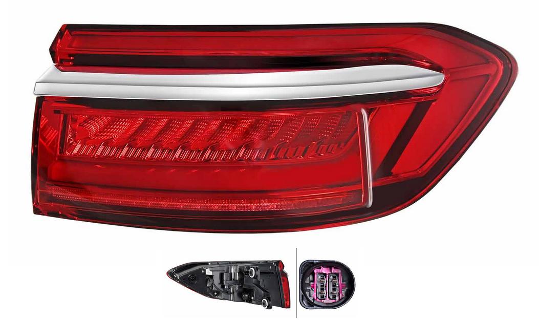 Articolo 8PXWB - FANALE POST SX A LED C/FASCIA LUM CHIARA  AUDI A8 01/17> 4PIN