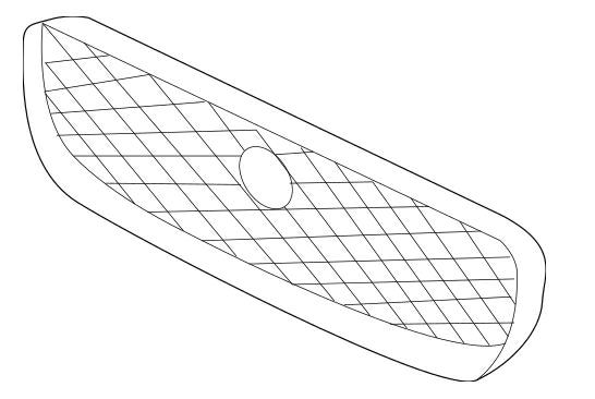 Articolo 8WFN7 - GRIGLIA NERA C/CORNICE CROM JAGUAR XF 10/20>