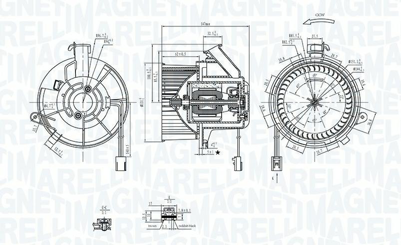 Articolo 950P8 - VENTOLA ABITACOLO MERCEDES-BENZ CLASSE C (W204)