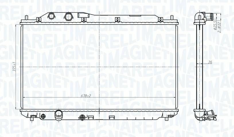 Articolo 9GN1P - RADIATORE HONDA HONDA CIVIC VIII