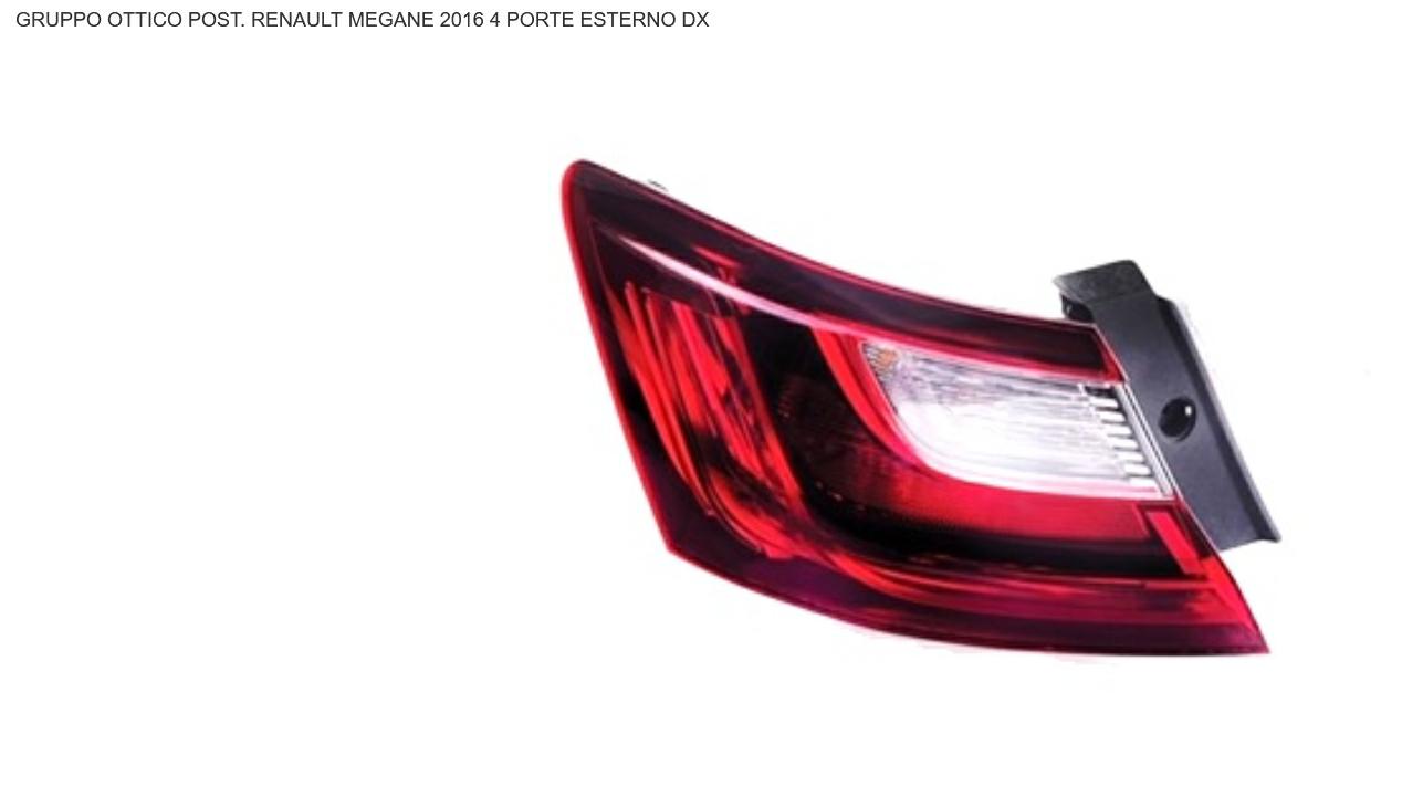 Articolo C0381 - GR OTTICO P/DX EST A LED RENAULT MEGANE 11/15> 4P