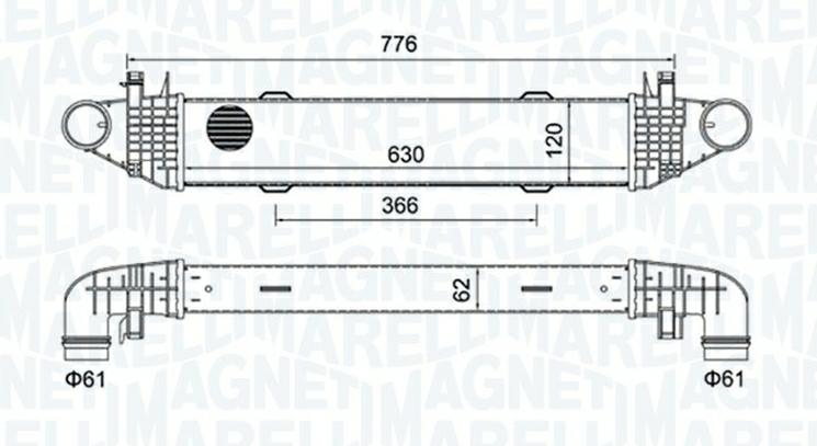 Articolo F7BWT - INTERCOOLER MERCEDES CLASSE C