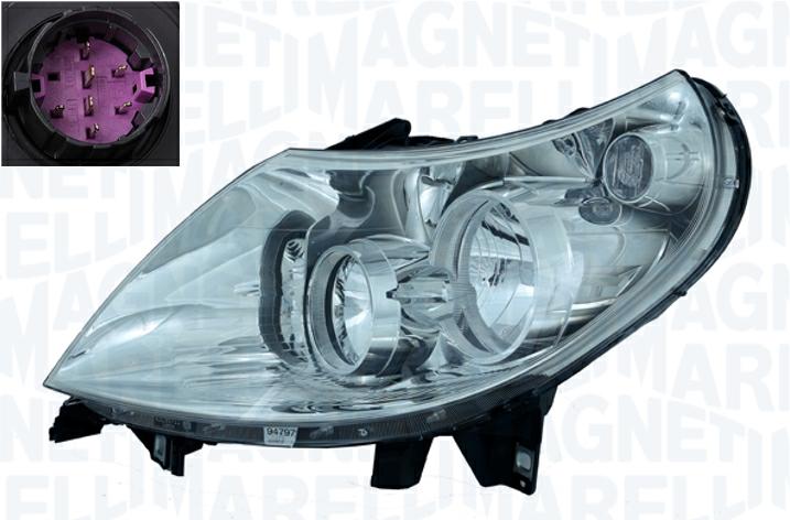 Articolo FB9GF - FARO DX H7-H1 C/MOT EL 7PIN DUCATO-JUMPER-BOXER 08/06>SP VIOLA