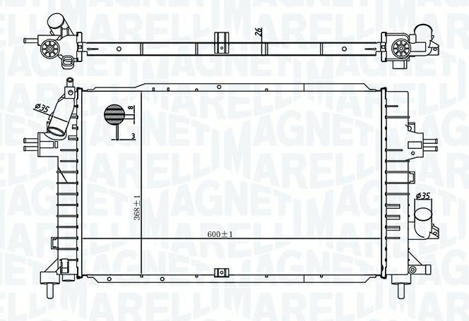 Articolo FDY8X - RADIATORE OPEL ASTRA H - ZAFIRA
