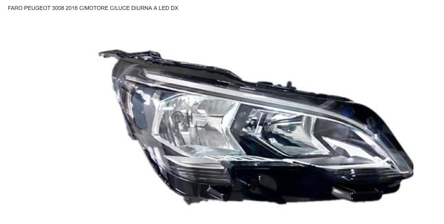 Articolo FW20Y - FARO DX PEUGEOT 3008 01/16> 5008 01/17>
