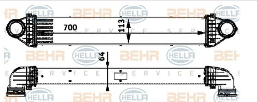 Articolo GGGQX - INTERCOOLER MB A-CL. (W169)