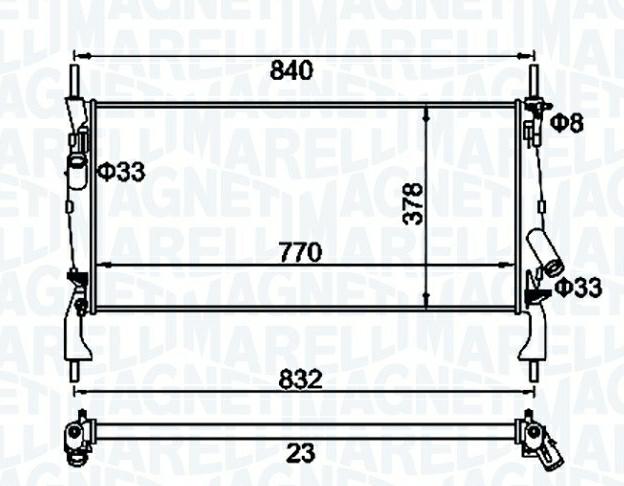 Articolo HDTP1 - RADIATORE FORD TRANSIT FURGONATO (FA )
