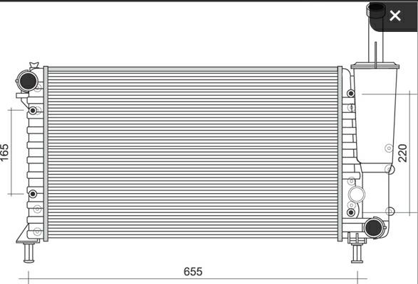 Articolo K18ZY - RADIATORE FIAT PUNTO (188)