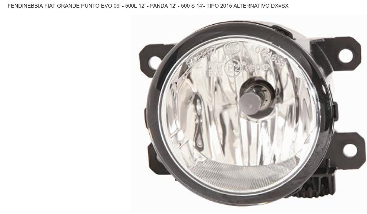 Articolo K351Q - FEND DX-SX H11 FIAT PUNTO EVO 07/09> PANDA 01/12> 500L 01/12>