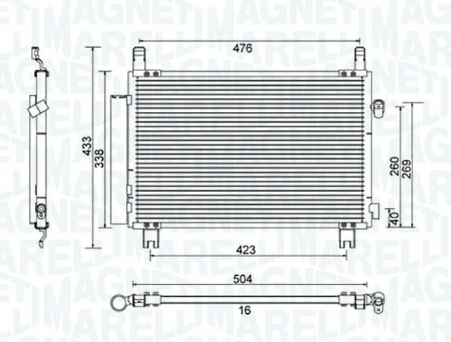 Articolo MDPDK - CONDENSATORE TOYOTA YARIS (P9) 1.4 D-4D (