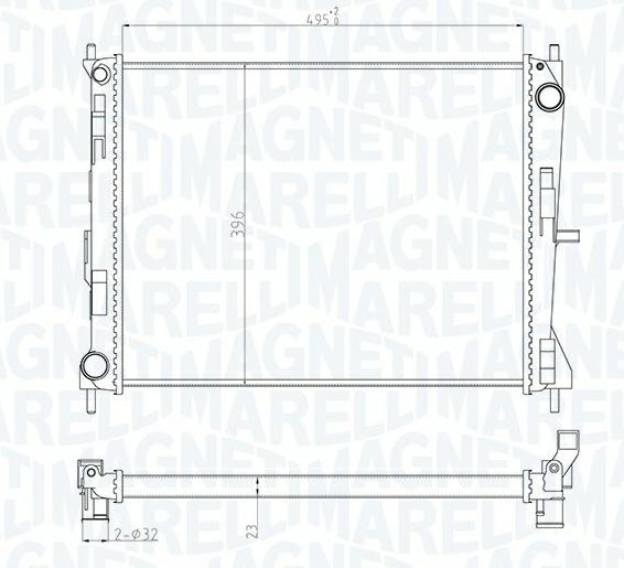 Articolo NH038 - RADIATORE RENAULT CLIO III (BR0/1, CR0/1)