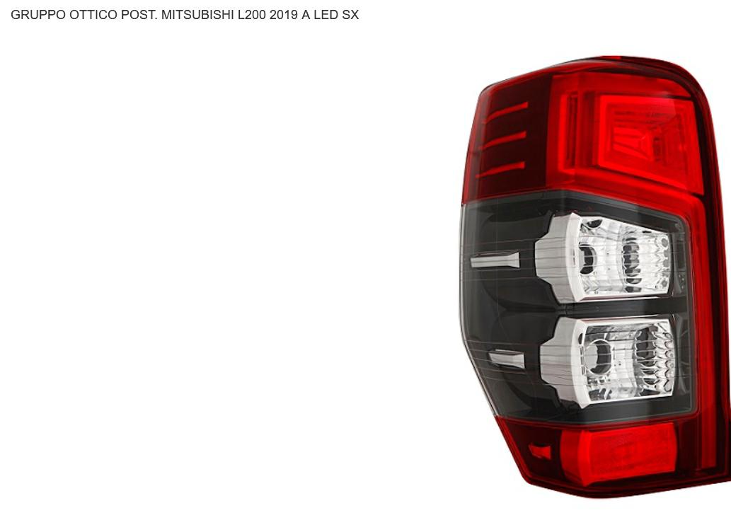 Articolo PBKH0 - FANALE P/SX A LED MITSUBISHI L200 07/19>