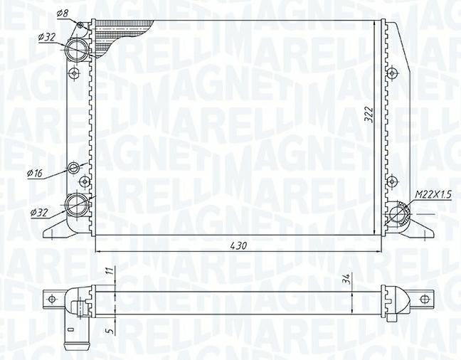Articolo Q2XX6 - RADIATORE AUDI 80 (8C2,B4) 2.0