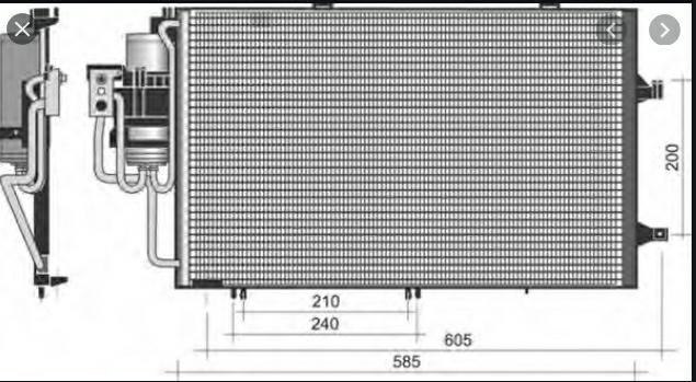 Articolo S74FK - CONDENSATORE OPEL CORSA-COMBO