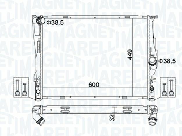 Articolo TWQRB - RADIATORE BMW 1 (E87) 116 I