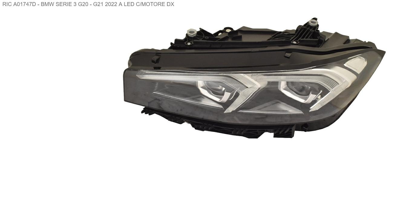 Articolo WKZVY - FARO DX A LED C/MOTOR ELETTR BMW SERIE 3 G20-G21 09/22>