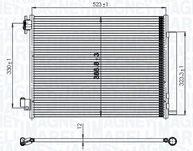 Articolo XNSF8 - CONDENSATORE RENAULT CLIO IV (BH) 1.5 DCI - DACIA - NISSAN -