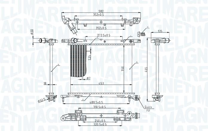 Articolo YBVC9 - RADIATORE RAFFREDDAMENTO MOTORE FIAT PANDA 1.0