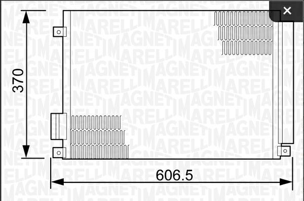 Articolo YC3BG - CONDENSATORE FIAT 500 (312_) -FORD KA-LANCIA