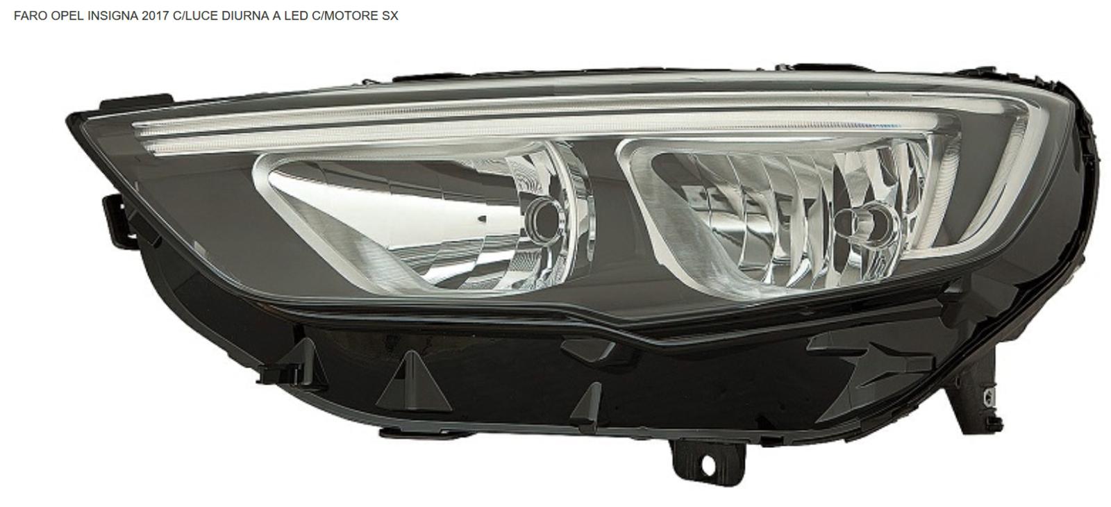Articolo YD9D0 - FARO SX H7 OPEL INSIGNIA 03/17>
